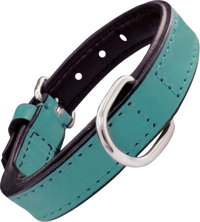 Collier pour chien Gloria rembourré turquoise 45 cm (45 x 2 cm)