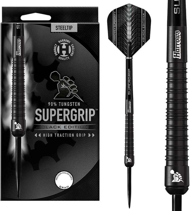 Harrows supergrip édition noire 90% tungstène 23gr