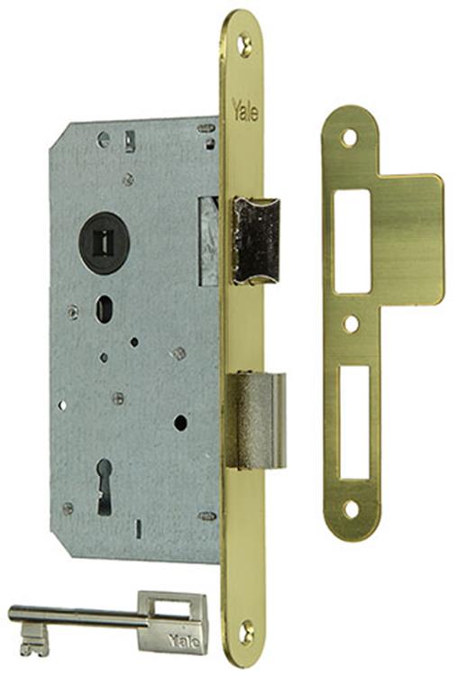 Yale 1019041 - 1 serrure double mortaise mess.l r a1356 50mm | 1 pièce