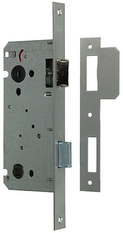 Yale 1019043 - 1 serrure de toilette double insert réversible BA1553 55mm | 3 pièces