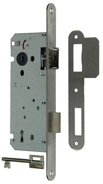 Yale 1019044 - 1 serrure double mortaise g d acier inoxydable a1353-27 50mm | 1 pièce