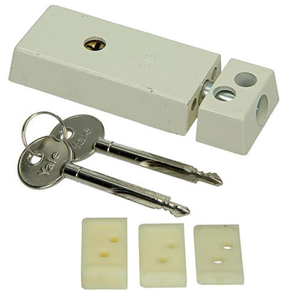 Yale 1019096 - 1 verrou de cadre de base, goupille unique, blanc | 1 pièce