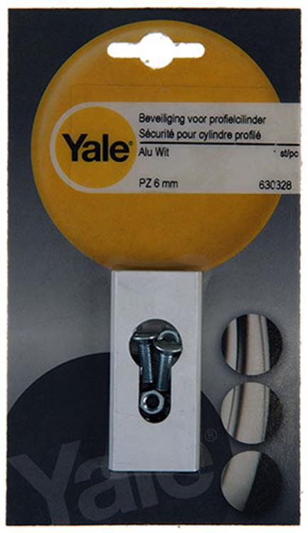 Yale 1019112 - 1 cylindre profilé de sécurité pz 6mm aluminium blanc | 2 pièces