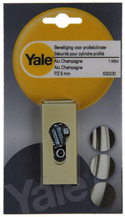 Yale 1019113 - 1 cylindre profilé de sécurité pz 6mm aluchamp | 2 pièces