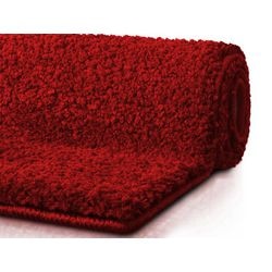 Tapis de bain sky ps, microfibre rouge