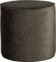 Woood pouf sara haut - velours - vert chaud - 46x46x46