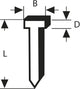 Bosch - clou type 47 1,8 x 1,27 x 19 mm