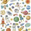 Creativ Company Stickers Stickers Space Travel, 1 feuille