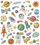 Creativ Company Stickers Stickers Space Travel, 1 feuille - afbeelding 1