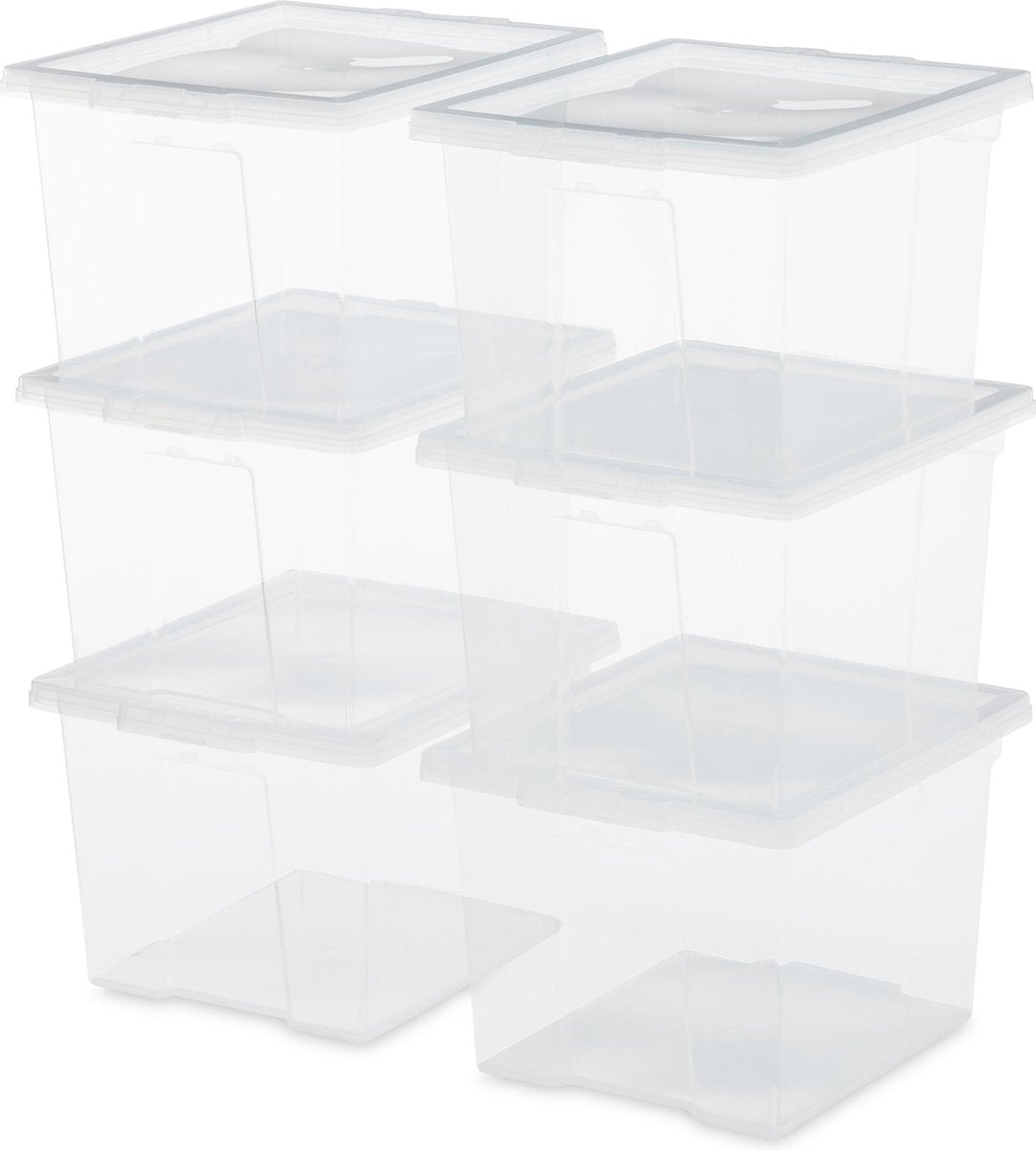 Boîte de rangement Iris utile storage box - 10l - plastique - transparent - lot de 6