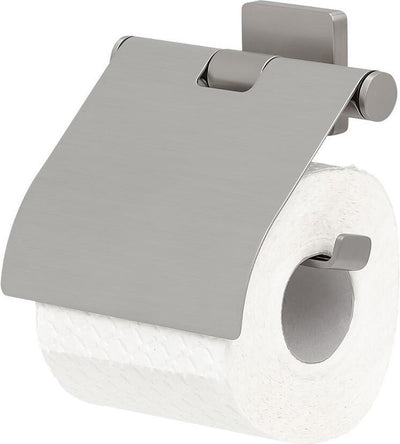 Tiger dock - porte-rouleau papier toilette avec rabat - acier inoxydable brossé