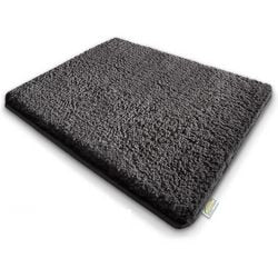 Tapis de bain sky ps, microfibre gris foncé