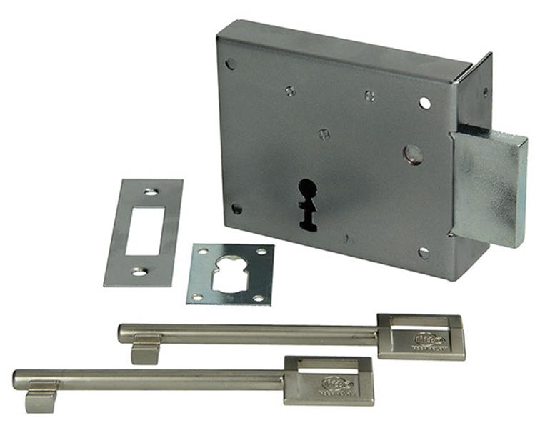 Yale 1019117 - 1 serrure de cave à pied droite b4120 100mm | 1 pièce