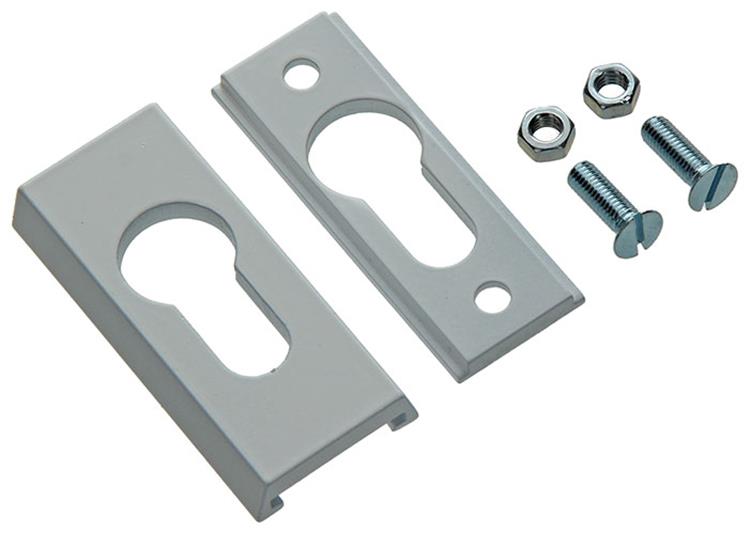 Yale 1019119 - 1 cylindre profilé de sécurité pz 9mm aluminium-blanc | 2 pièces
