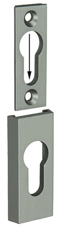 Yale 1019122 - 1 cylindre profilé de sécurité pz 9mm aluminium | 2 pièces