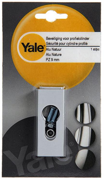 Yale 1019122 - 1 cylindre profilé de sécurité pz 9mm aluminium | 2 pièces