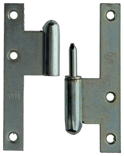 Yale 1019129 - 3 charnières en acier bichromaté r 110x70mm | 2 pièces
