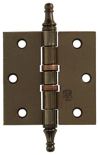 Yale 1019139 - 3 charnières avec bouton de vase bronzé à roulement à billes 76x76mm | 2 pièces