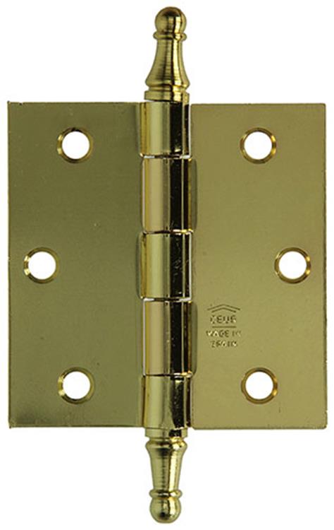 Yale 1019145 - 3 charnières bouton de vase laiton 76x76mm | 2 pièces