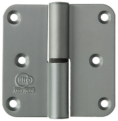 Yale 1019154 - 3 charnières en aluminium finition naturelle. coin gauche 80x80mm | 2 pièces