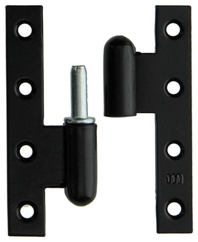 Yale 1019156 - 3 charnières lourdes plâtrées noires, gauche 110x70mm | 2 pièces