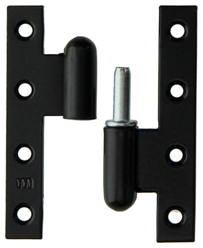 Yale 1019157 - 3 charnières lourdes noir plâtré à droite 110x70mm | 2 pièces