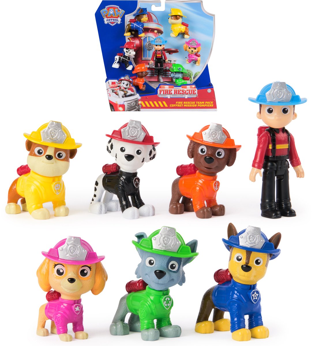 PAW PATROL FIRE RESCUE 7 Figures Pack-cadeau