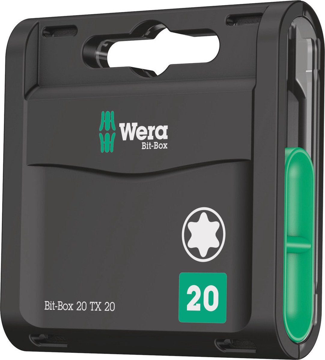 Wera 05057770001 boîte d'embouts 20 tx jeu d'embouts 20 pièces - torx - t20