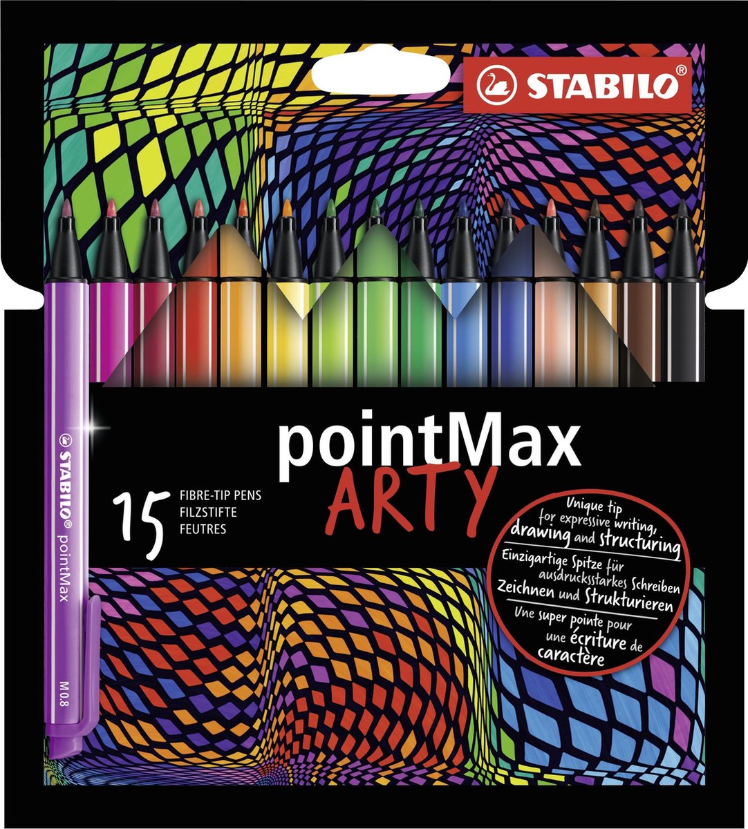 Stabilo Pointmax Fineliner Arty, 15e.