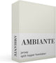 Drap-housse en jersey fendu Ambient - double - blanc cassé