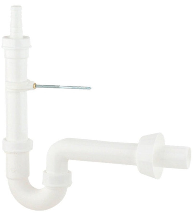 Siphon à tuyau Kirchhoff ks pour machine à laver - blanc - 1 1 2 x 40 mm - avec raccordement 3 4 appareils