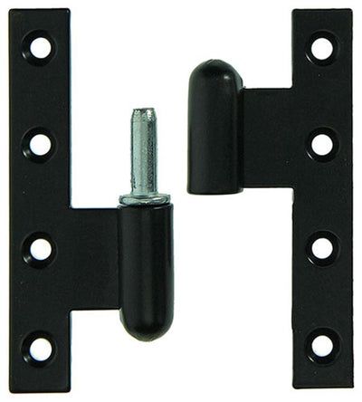 Yale 1019163 - 3 charnières lourdes plâtrées noires, gauche 110x80mm | 2 pièces