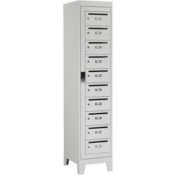 Armoire boîte aux lettres - 10 portes sur pied