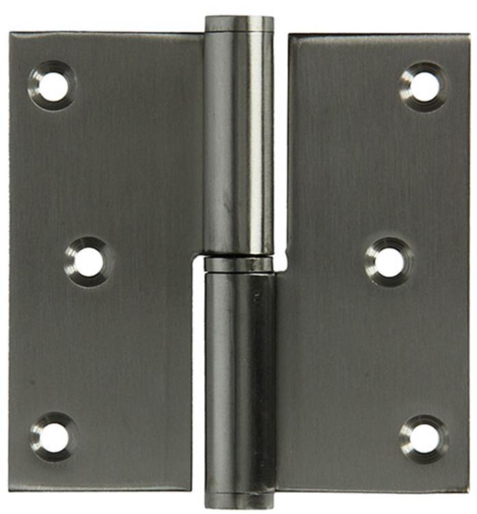 Yale 1019167 - 1 charnière inox droite avec angle droit 80 x 82 | 2 pièces