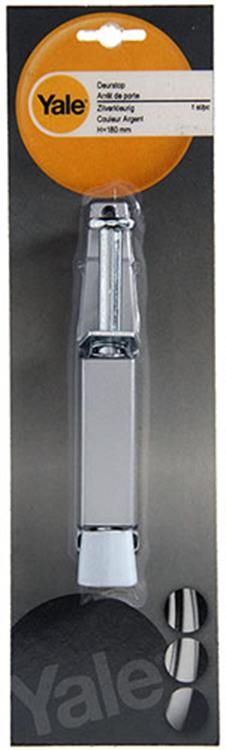 Yale 1019207 - 1 butée de porte argenté h=180mm | 3 pièces