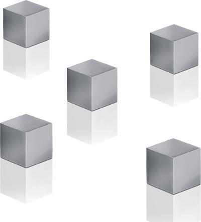 Aimants pour tableau en verre Sigel - 11x11x11mm - c5 fort - argent - lot de 5 pièces - si-ba728