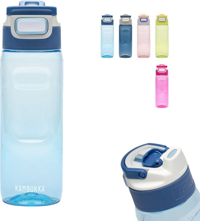 Gourde Kambukka Elton 750 ml - bleu cristal avec couvercle 3 en 1 et nettoyage facile