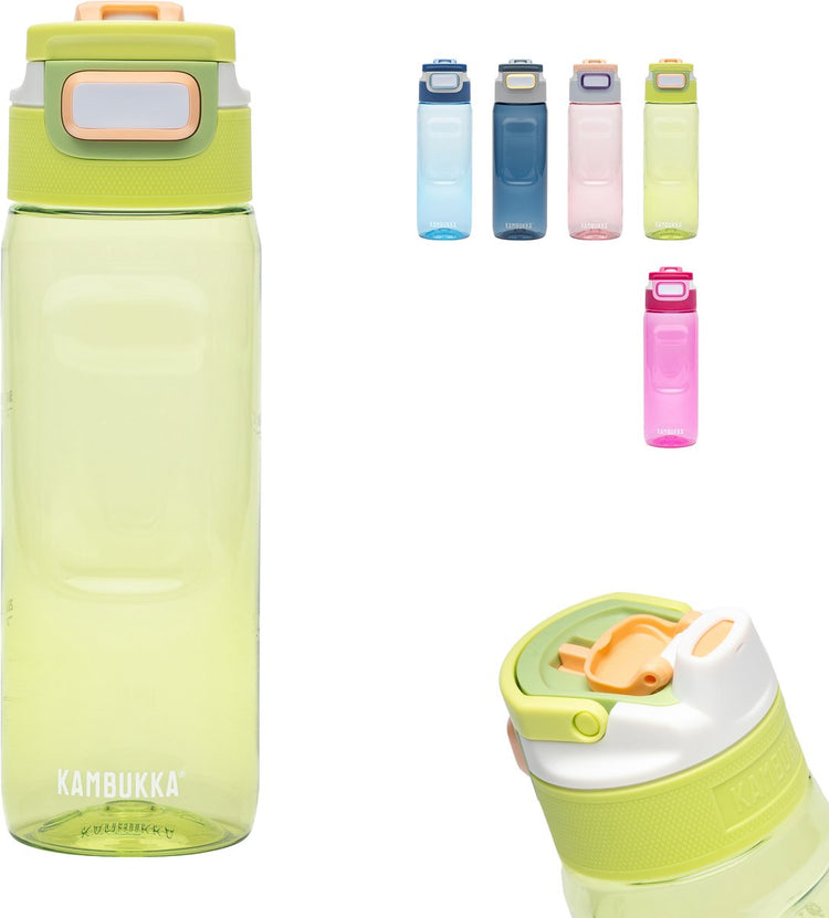 Gourde Kambukka Elton 750 ml - citron vert fin avec couvercle 3 en 1 et nettoyage facile