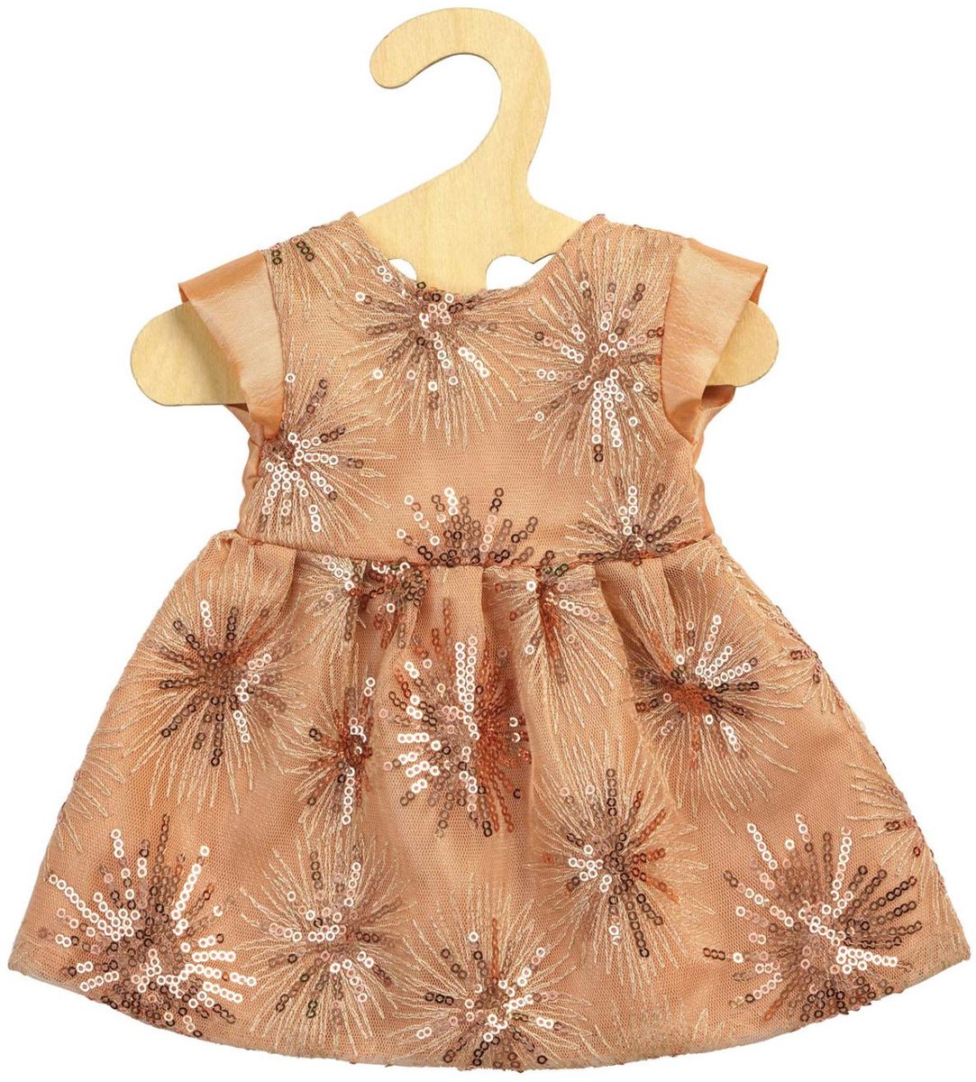 Dolls Glitter Robe Rose Rose Gold, 35-45 cm