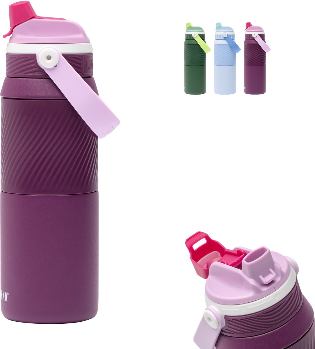 Gourde isotherme Kambukka dupla 750 ml - Gourde 2 en 1 - 100 % étanche - Vin de récolte