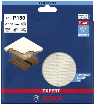 Filet de ponçage Bosch 5x expert m480 pour ponceuses excentriques 1...