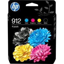 Pack de cartouches d'encre hp 912 noir cyan magenta jaune