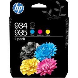 Pack de cartouches d'encre hp 934 5 noir cyan magenta jaune