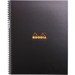 Carnet rhodia 191310c perforé noir