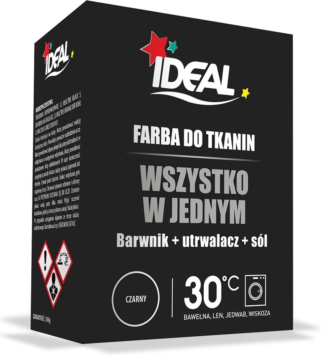 Peinture textile idéale tout en un noir 350g