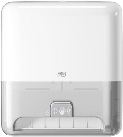 Distributeur de serviettes Tork matic avec capteur d'intuition blanc