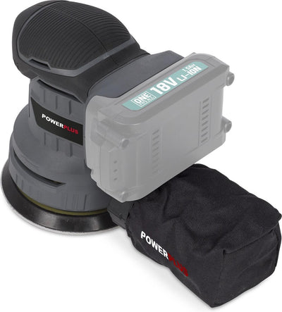 Ponceuse excentrique sans fil Powerplus poweb4010 - 18v, papier de verre ᴓ125mm - 20000min-1 - sans batterie ni chargeur, avec 1 acc.