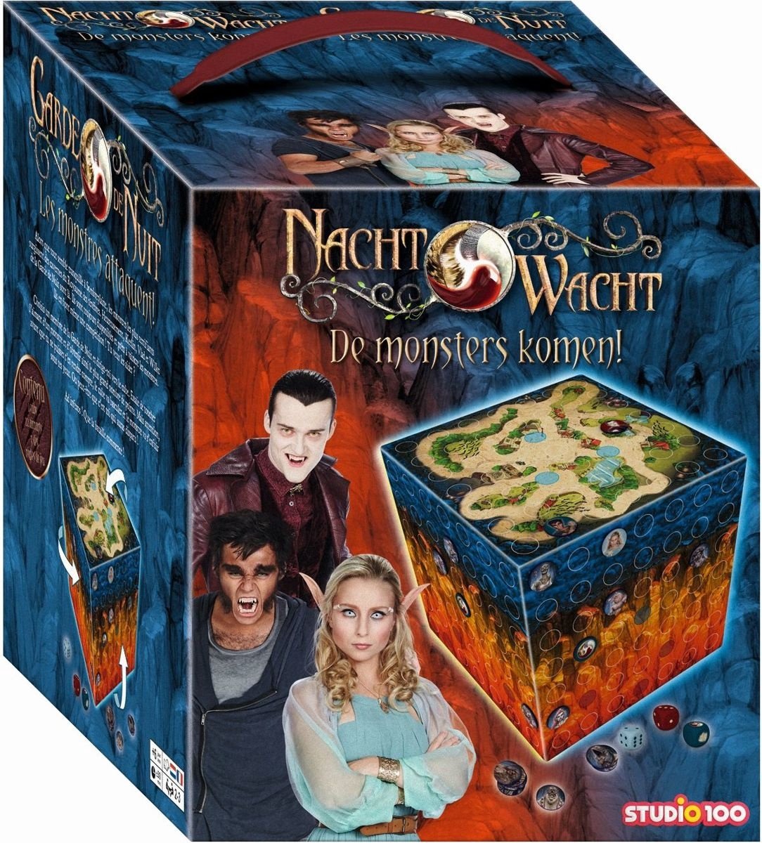 Jeu de société Night Watch - les monstres arrivent - plateau en forme de cube