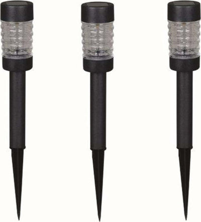 Luxform - rennes - lampes de jardin 3 pièces - solaires 5 lumens - acier inoxydable anthracite - alimentées par l'énergie solaire