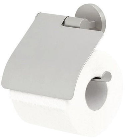 Tigre midi - porte papier toilette avec abattant - porte papier toilette - sans perçage - perçage ni collage - inox brossé